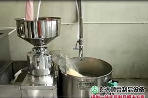 彭大順豆腐機制作過程